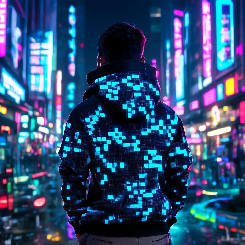 Pixel Power Pullover